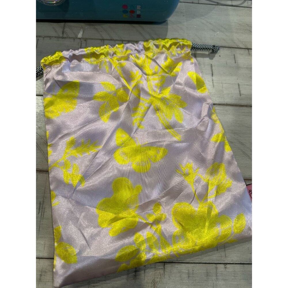 FREE WITH ANY PURCHASE Ipsy Purple Yellow Butterfly Satchel Cosmetic Bag